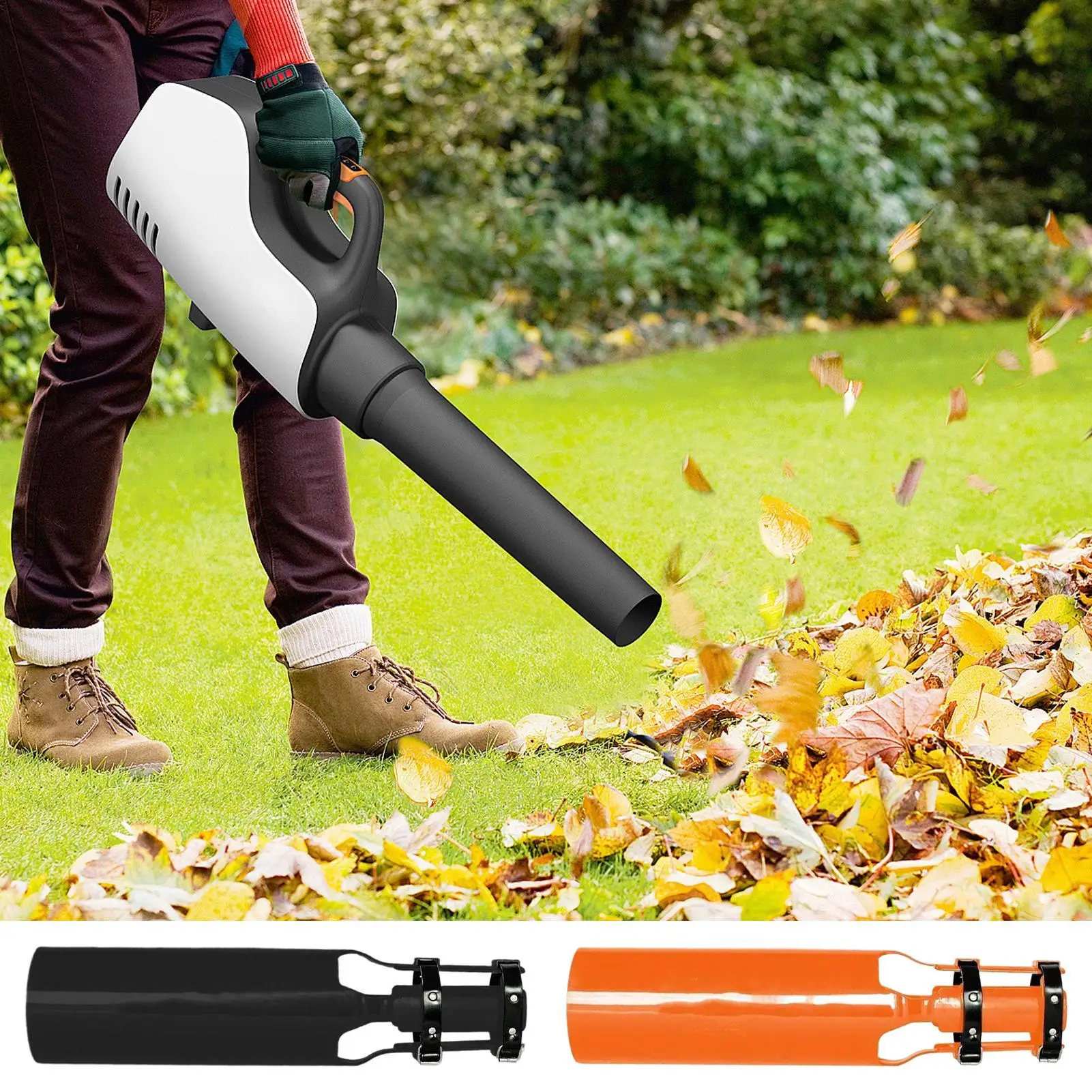 Garden Leaf Blower Air Booster Metal Extension Amplifier For Cleanup Efficiency Leaves Blower Accessories For Yard Patio Lawn