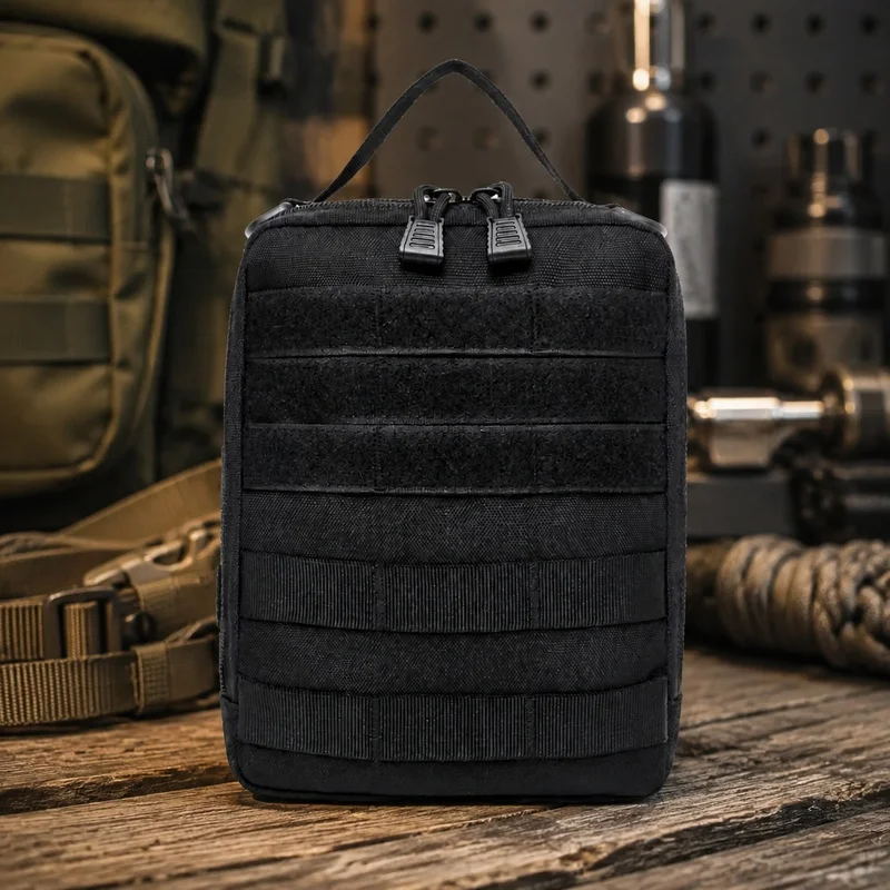 Tactical Outdoor Medical Gear Bag with Molle Straps for Hunting, Camping, and Survival Equipment Storage