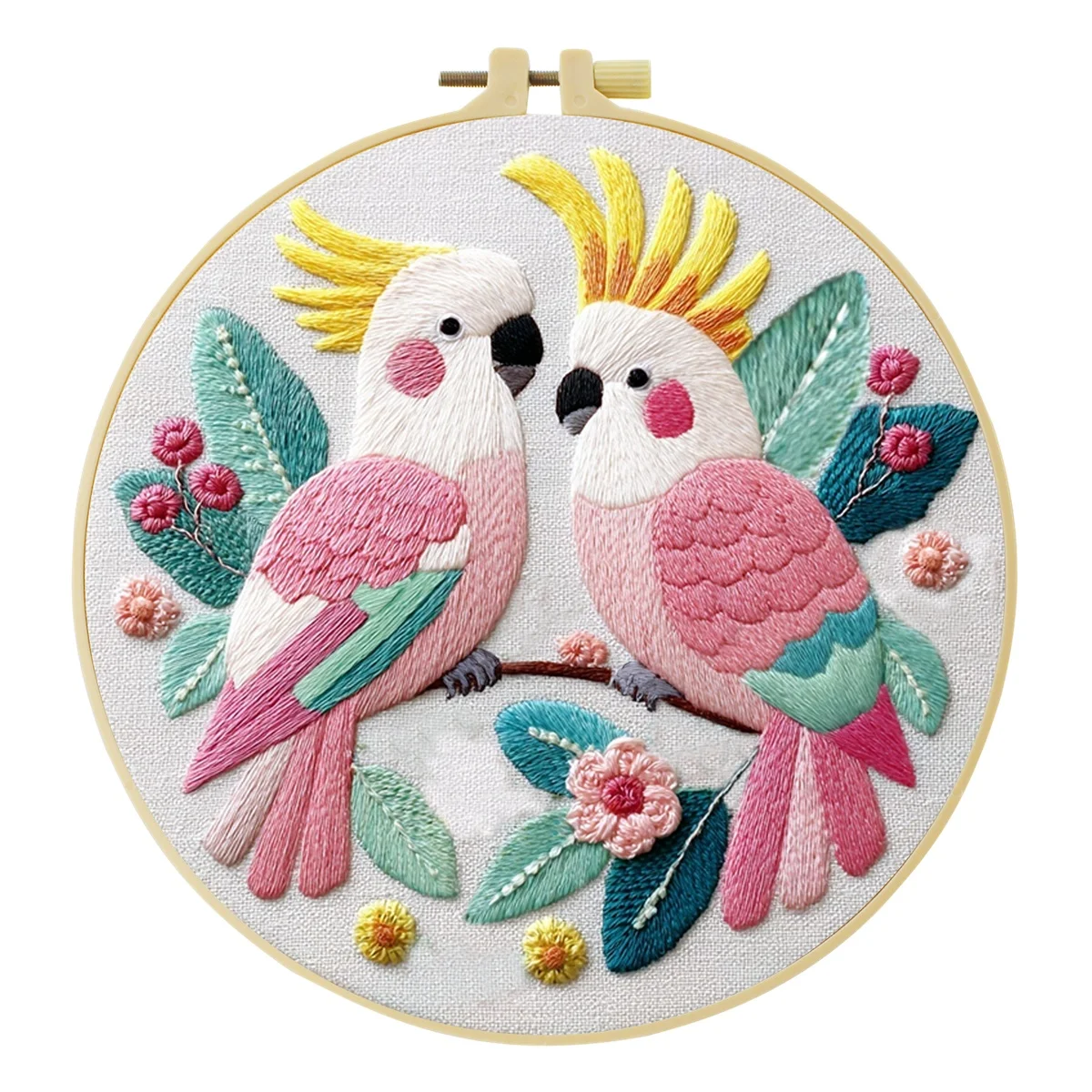 Neues DIY Tier-Stickerei-Set für Anfänger, Heim-Nähhandarbeits-Kit, Stickerei-Set, Geschenk-Muster, Handgemachte Dekoration – Detail 12