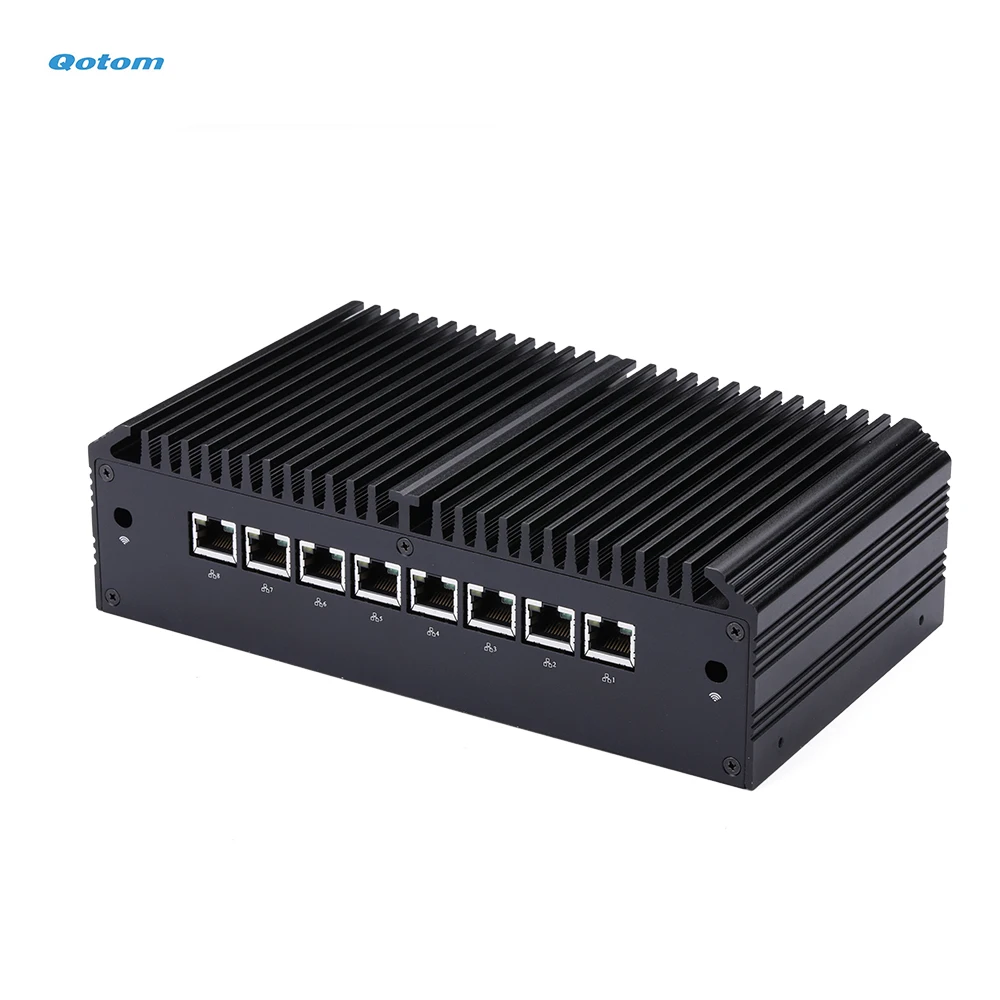 8x Intel I211 LAN Mini PC Core i5 i7 Processor, AES-NI, RS232, Fanless Mini PC 8 LAN