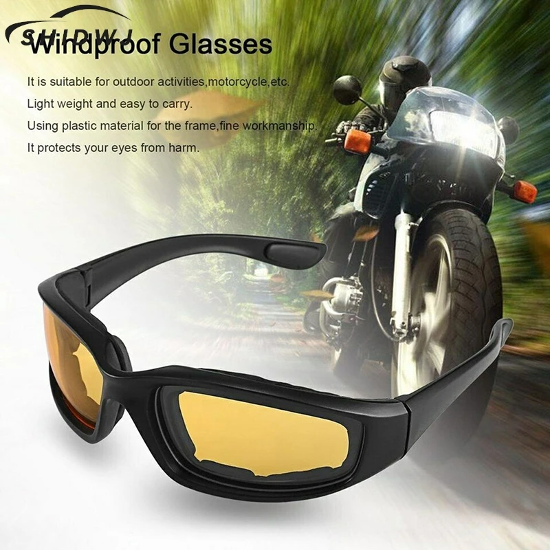 Motorcycle Wind Sand Riding Glasses Anti-Glare Motorcycle Glasses Polarized Night Driving Lens Glasses Outdoor Sunglasses