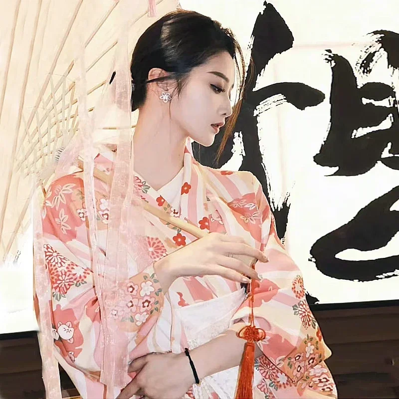 Peignoir Kimono Japonais Vintage Rétro pour Femme، Vêtement Traditionnel، Anime Cosplay، زي الهالوين، صور، 2024