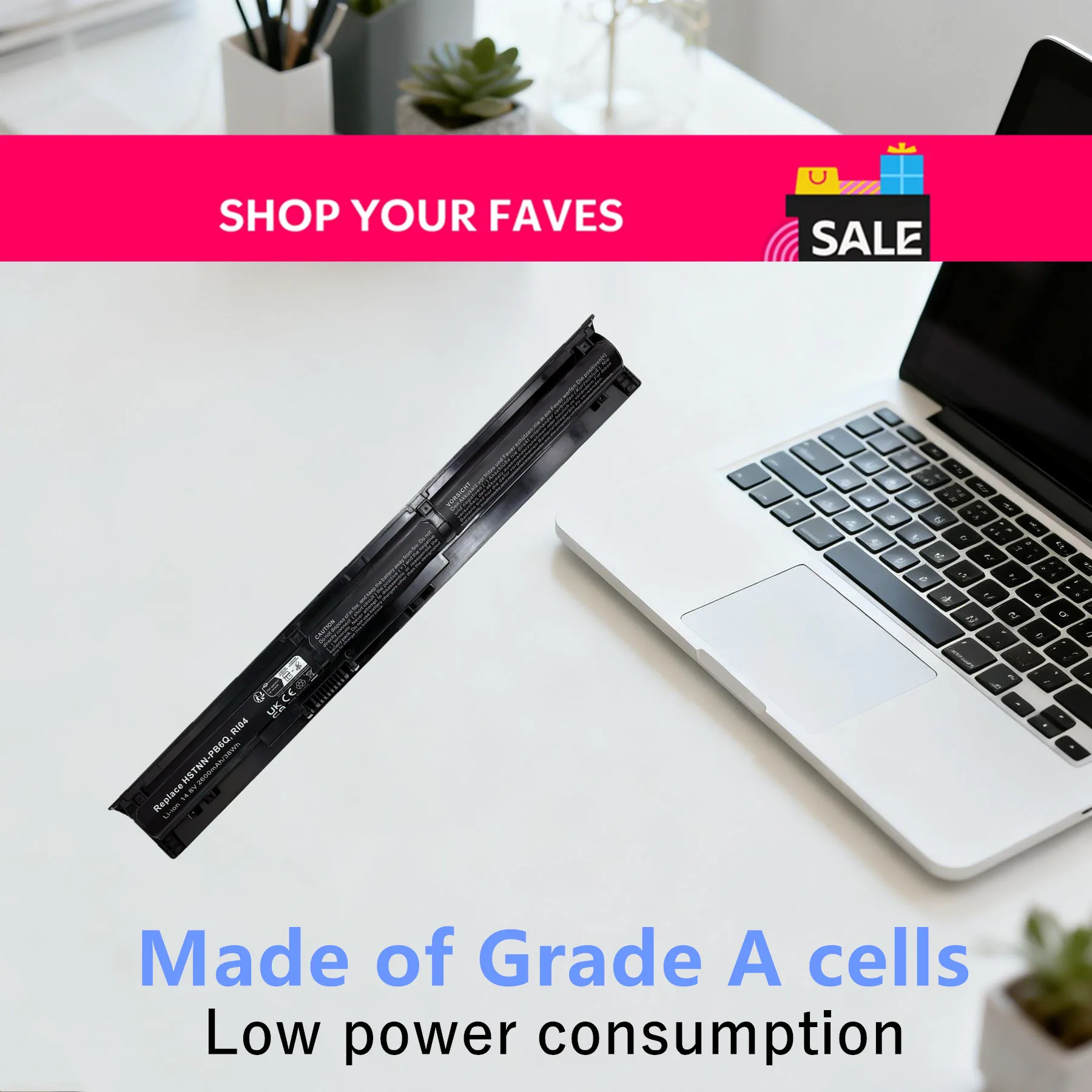 RI04 14.8V Laptop Battery For HP ProBook 450 455 470 G3 G4  HSTNN-Q94C HSTNN-PB6Q HSTNN-DB7B RI06XL 805047-851 805294-001