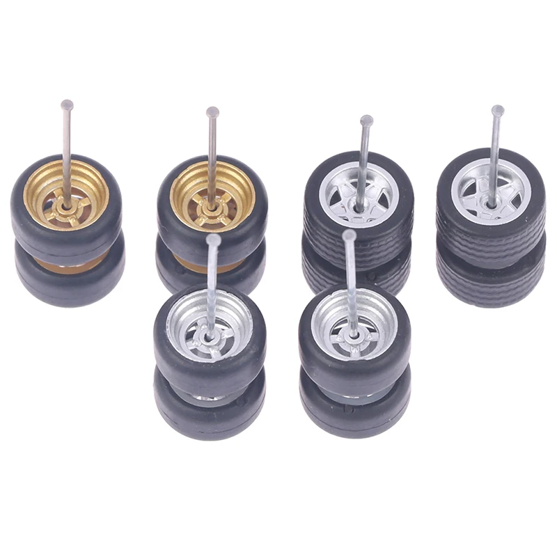 

* Hot Sale 1/64 Wheels For Hotwheels with Rubber Tire Model Model Car Modified Parts Toys Power RefitCar model
