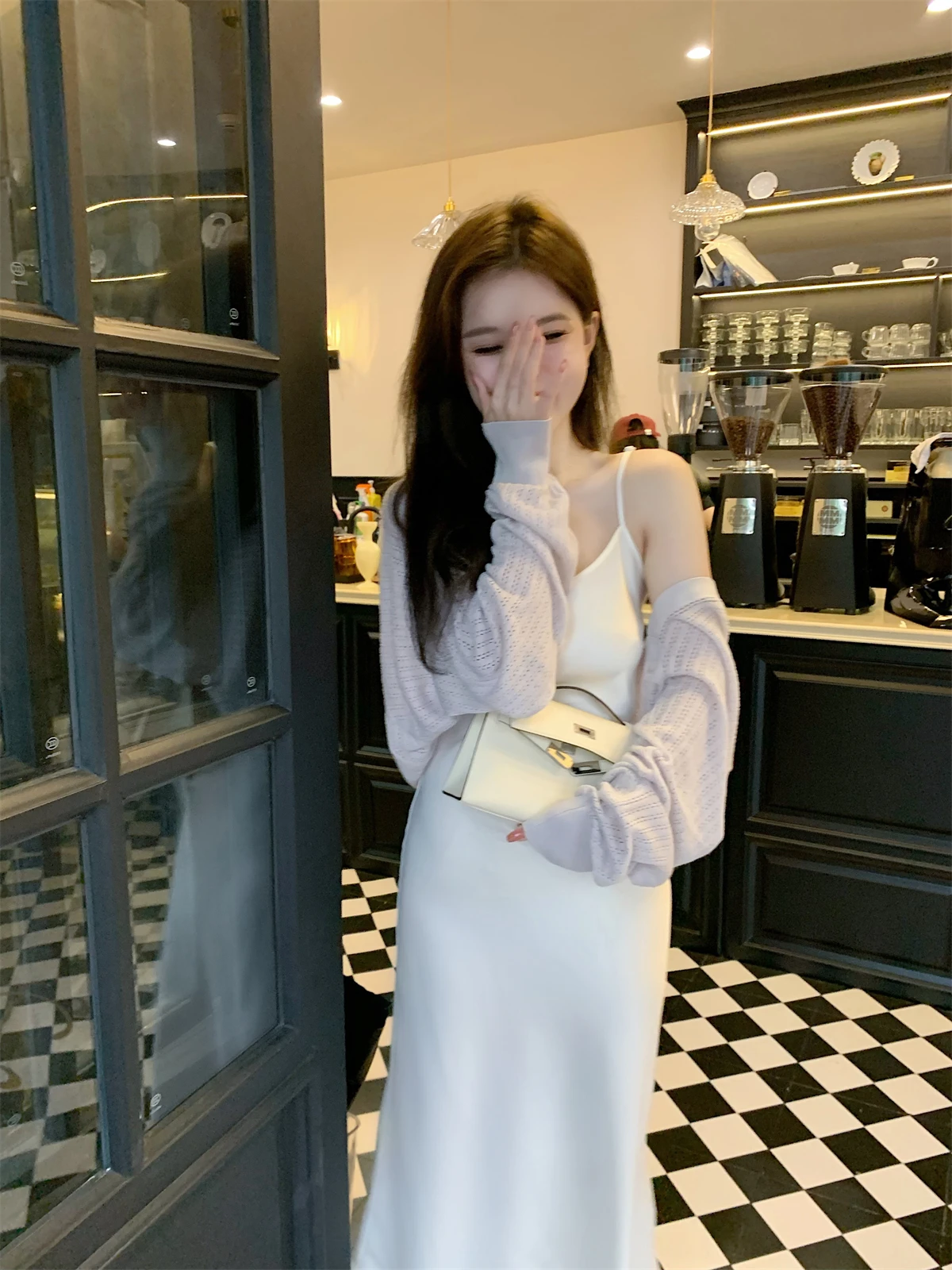 

Morning Bean Lazy Sle Hollow out Thin Summer Knitted ort Bat Wing Sve Air Conditioning Sweater Women's Faion Wool Bl...