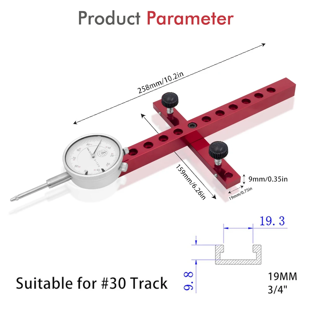 Table Saw Dial Indicator Saw Machine Alignment and Calibration Kit Aluminum Smart Bar Gauge A-Line It Basic Kit for Wood Working