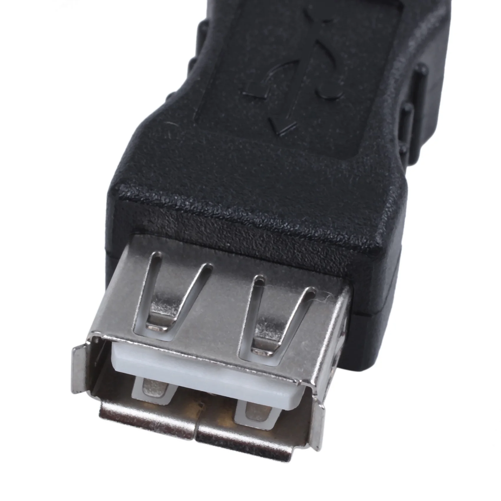 N75R-2X Adaptor Printer USB Tipe A Wanita - Tipe B Pria Warna Hitam Perak
