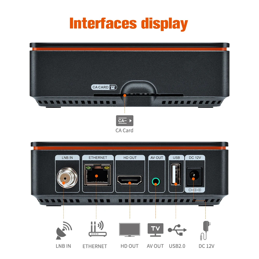 GTMEDIA-receptor de satélite V9 Prime VCM/ACM/multi-stream DVB-S/S2/S2X, actualización V9 Super, compatible con M3U, CS, H.265, WiFi integrado