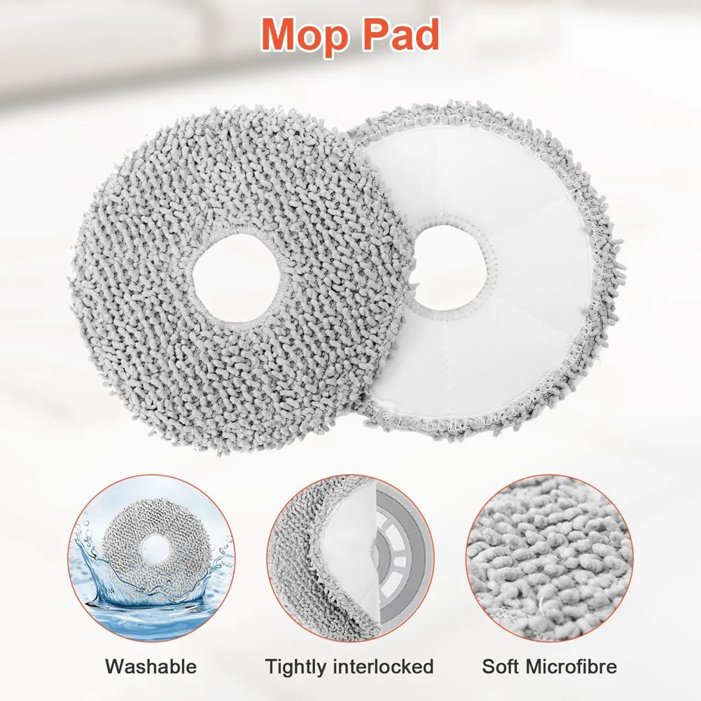 UNCL لشاومي X20 +/X10 +/Dreame L10s Ultra/L10 Ultra/L10 Prime جهاز آلي لتنظيف الأتربة فرشاة جانبية رئيسية أكياس ممسحة فلتر Hepa