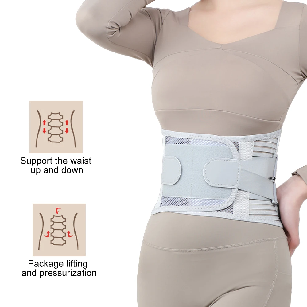 1PCS Lower Back Brace with Splints, Ergonomic Curved Spine Support, Back Brace for Men Lower Back Pain Relief, Posture, Heavy