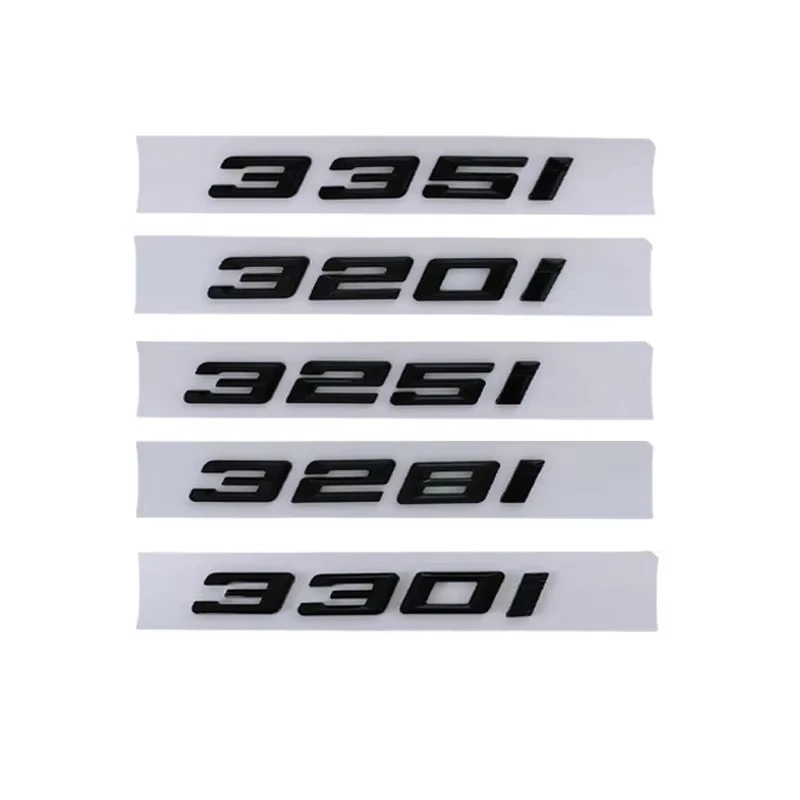 

3D ABS Letters Car Rear Trunk Badge Emblem 316i 318i 320i 325i 328i 330i 335i 340i Logo Sticker For BMW F30 F31 G20 G21 G28 E90