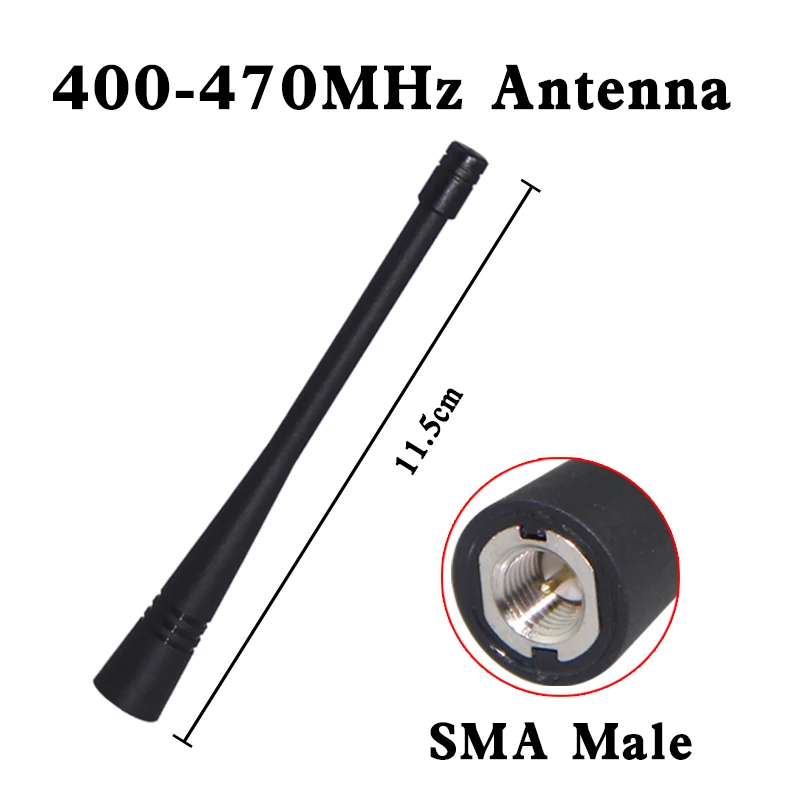 1/5/10PCS Walkie-talkie Antenna Universal SMA Male UHF Short Antenna Adaptor BF Baofeng Quansheng MOTOROLA Wanhua