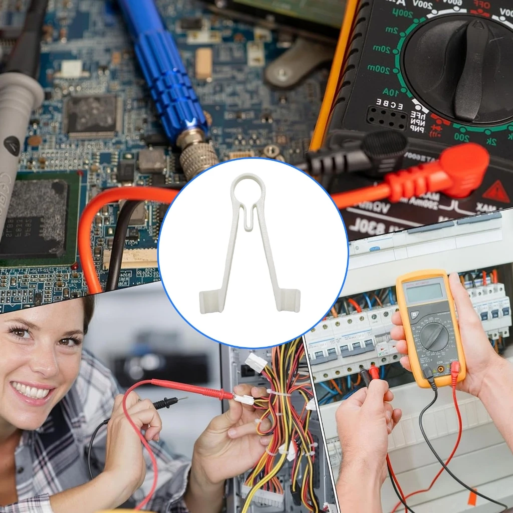 1pc Heavy Duty Plastic Multimeter Probe Stand Easy To Use For Commercial Applications Compatible for Various Digital Meter