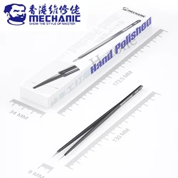 MECHANIC KS-11 Hand Polished Jumper Non-magnetic Tweezers 0.008mm Tip Precision Stainless Steel Mobile Phone Repair Manual Tool
