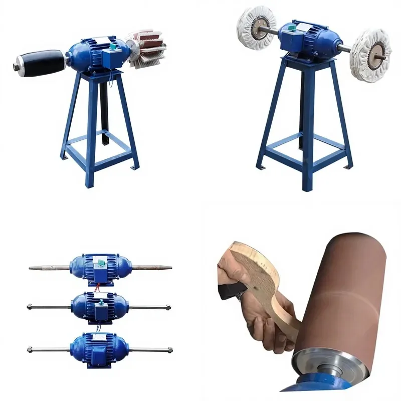 Adjustable Speed Polishing Machine with Brass Wheel and Angle Iron Bracket for Hair Dryer Motor Simple Design