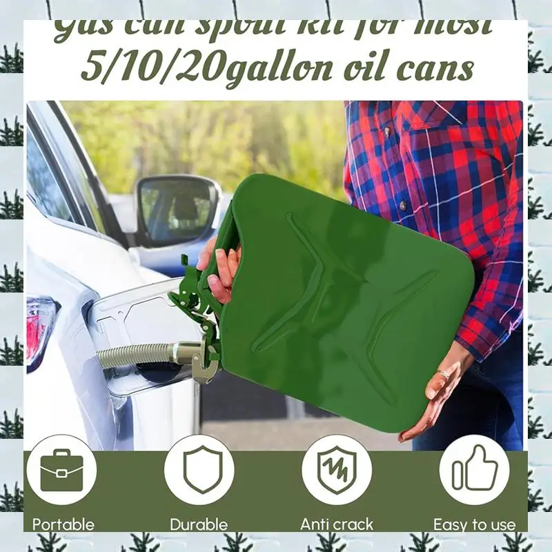 ABLG Car Can Pouring Spout Fuel Can Spout Universal For 5 10 20 Litre Petrol Tank For Most 5Gallon Oil Cans Fuels Can Spout