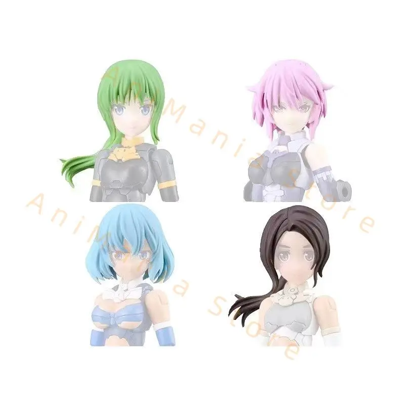 Bandai Oryginalne oryginalne części fryzury 30MS Vol.9 WSZYSTKIE 4 TYPY WŁOSÓW KUCYKOWYCH 7 (ZIELONY 2) Kolekcja figurek Zabawki dla dzieci Prezenty