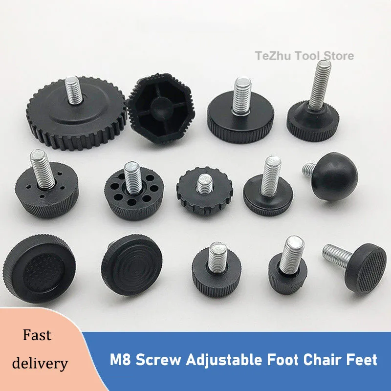 M8 Screw Adjustable Foot Chair Feet, Table Feet, Foot Adjustment Screws, Furniture Feet Pads, Rack Feet Pads