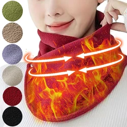 Women Winter Fleece Neck Scarf Thicken Warmth Autumn Neck Sleeve for Men Scarf Scarves Plush Double Layer Neckerchief Scarf Ring