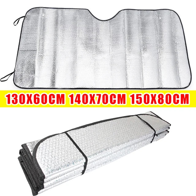 140x70cm janela do carro sombra de sol pára-brisa neve gelo proteção anti-uv dianteiro traseiro pára-brisa bloco capa viseira acessórios automóveis