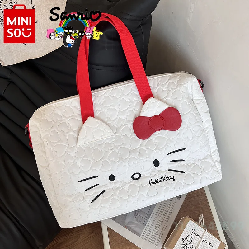 HelloKitty New Women's Storage Bag Fashionable High Quality Women's Handheld Crossbody Bag Cartoon Multi Functional Storage Bag