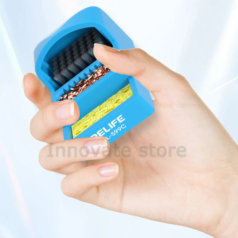 RELIFE RL-599C 3 en 1 Nettoyeur de Pointe à Souder pour Livres de Pointe de Fer à Souder 18/Boîte de Retrait Mini 360 ° Pointes ProHanovre Outil d'ImClassic