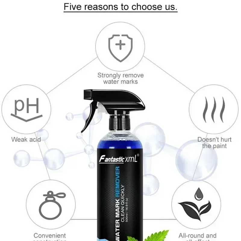 Mumovies-Function Water Mark Remover Spray for Cars Care, Auto Paint, Surface, Exterior Books RemGru, Stubborn SAF, 500ml