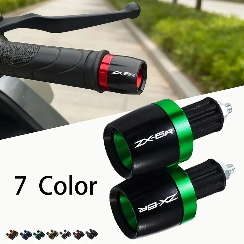 For Kawasaki ZX6R ZX-6R ZX 6R zx 6R 636 2011-2026 Motorcycle CNC Handle Bar Handlebar Grips Cap End handle Plugs cap Accessories