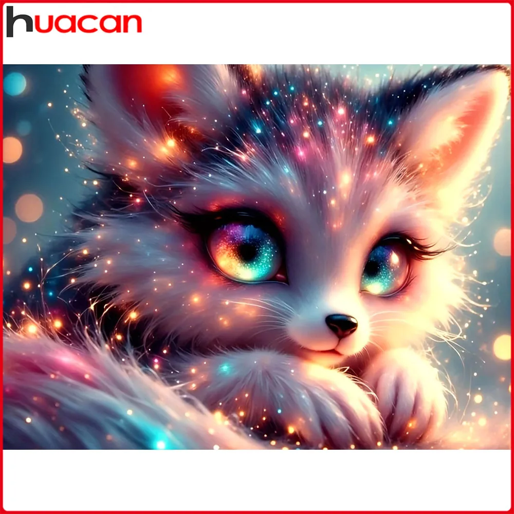 Huacan Neuheiten Diamantmalerei Fuchs Diamantmosaik Tier Komplettset Heimdekoration