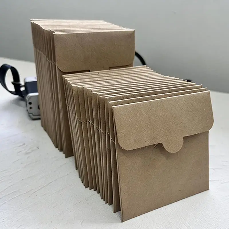 

Thickened Square Kraft Paper Bags Card Packaging Bags Eco-Friendly Kraft Paper Envelopes