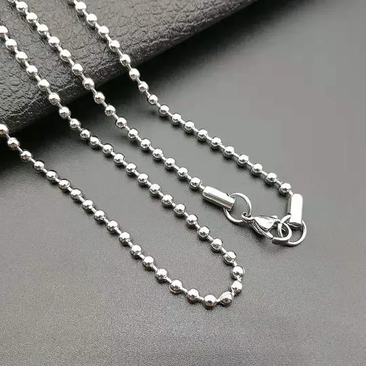 Eminem Man Titaniumsteel Ball Chain Necklace Fashion 2021 Hip Hop Rock Jewelry Square Slim Shady Pendant Drop Shipping No Fade