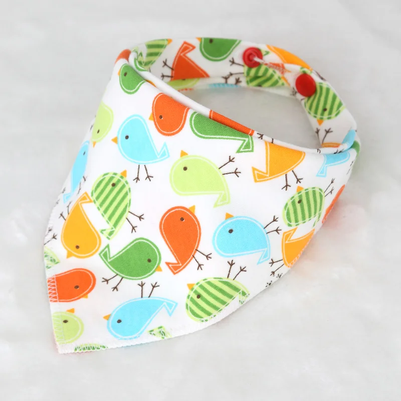 Cotton Newborn Baby Bibs Cute Feeding Bib Baby Nursing Bandana Burp Cloth For Girls And Boys Double Side Baby Scarf