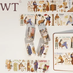 WT Journal Day Die Cut Mori Journal PET washi Tape