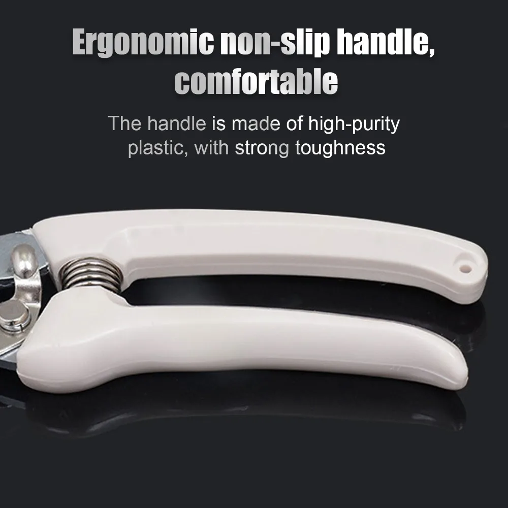 2pcs Stainless Steel Blade Pruning Shears Ergonomic Plastic Handle Curve Design Garden Scissors Sharp Blade Heavy Duty