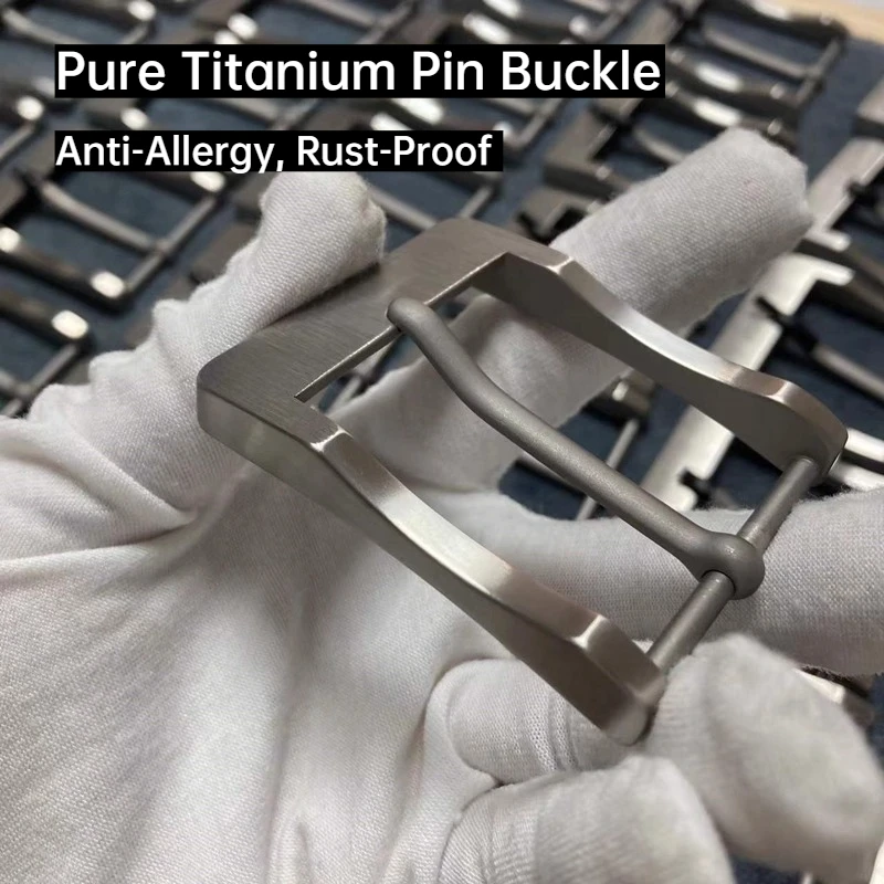 หัวเข็มขัดไทเทเนียมแท้ขนาด 35/40 มม. น้ำหนักเบาเป็นพิเศษ ป้องกันการแพ้ สำหรับผู้ชาย สไตล์ธุรกิจ ทนทานต่อการเกิดสนิม
