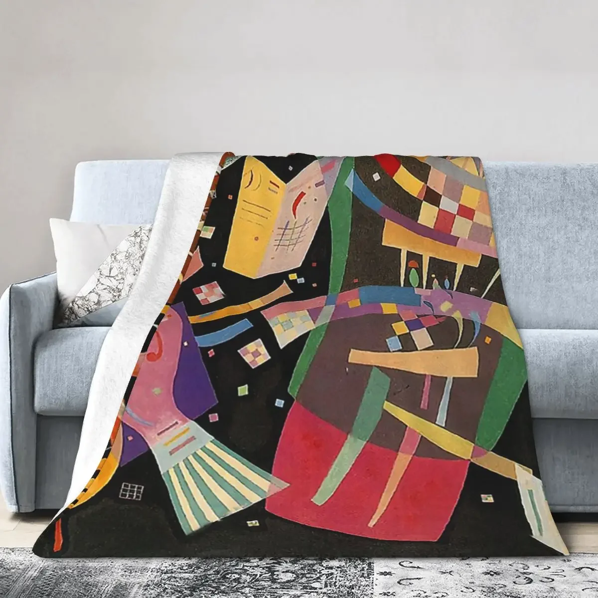 Wassily Kandinsky Blankets Soft Warm Flannel Throw Blanket Bedspread for Bed Living room Picnic Travel Home Sofa