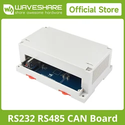 Waveshare Isolated RS232/RS485/CAN/CAN FD Expansion Board For Raspberry Pi, Expands 2x RS485, 1x RS232, 1x CAN FD, and 1x CAN