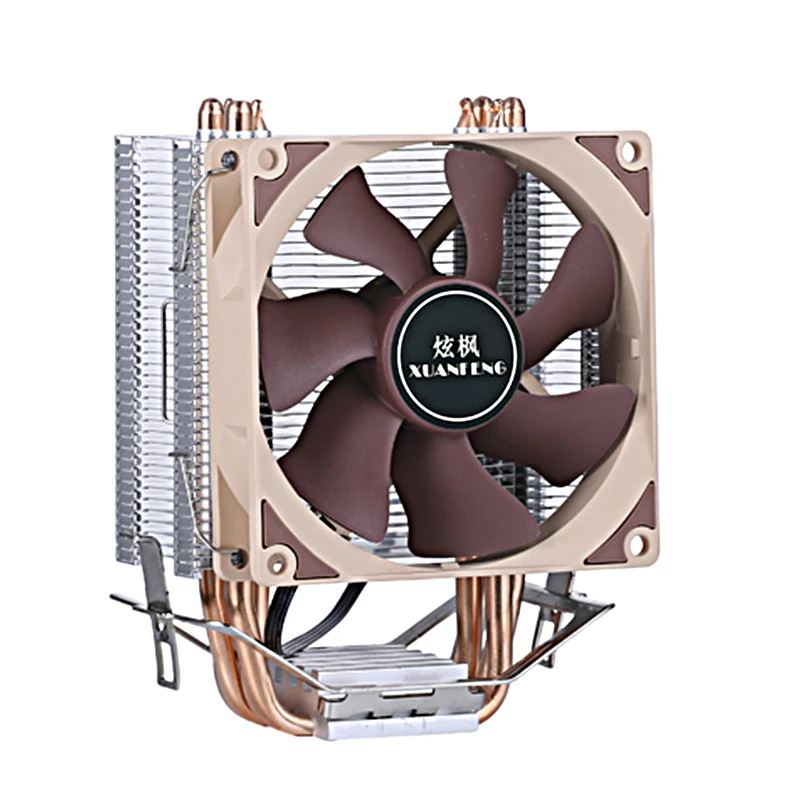 Ventilador de refrigeración de CPU, enfriador eficiente de 4 tubos de calor, radiador de PC refrigerado por aire, adecuado para instalar LGA2011 2066x79x99 2099 e5 e3 AMD