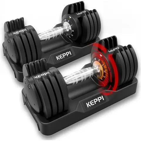 Versatile Dumbbell Set - 25 to 60lb Adjustable Weights with Anti-Slip Metal Handles for Full-Body Workouts