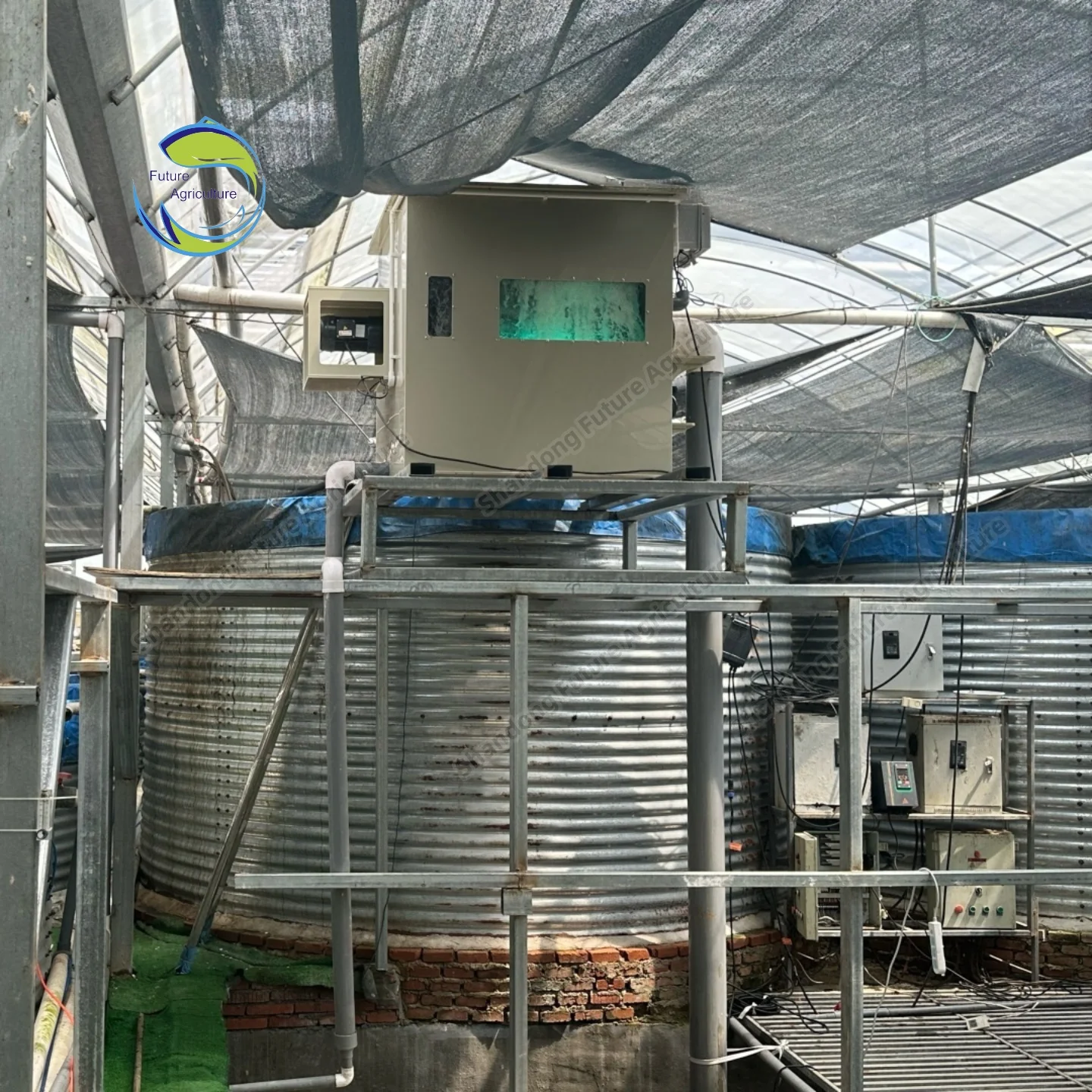 AIROW AIROW Rotary Micro Filter Pond Bog Pool Aqua Water Rotating Drum Filter 10 M3 30 M3 30 Ton 200m3 with Self Cleaning