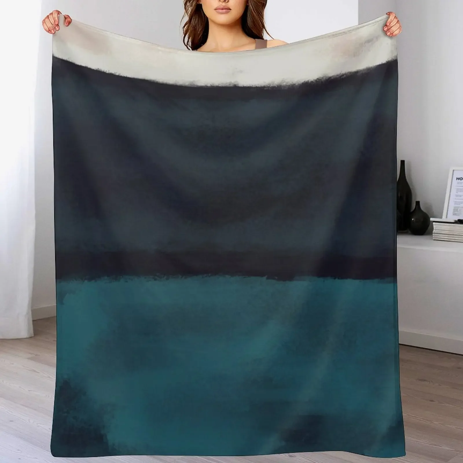 

Rothko Inspired #17 Throw Blanket Men's Soft Warm Throw Blanket for Couch