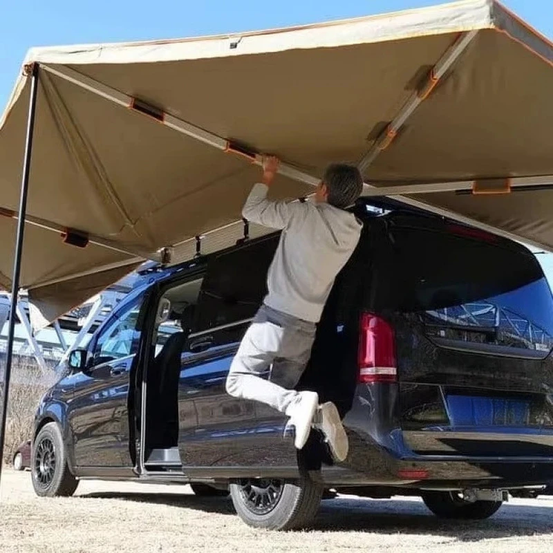 

2023 New Style Portable Car Side Darche 270 Degree 4x4 Awning Free Standing Automatic Tent for Camping Sun protection