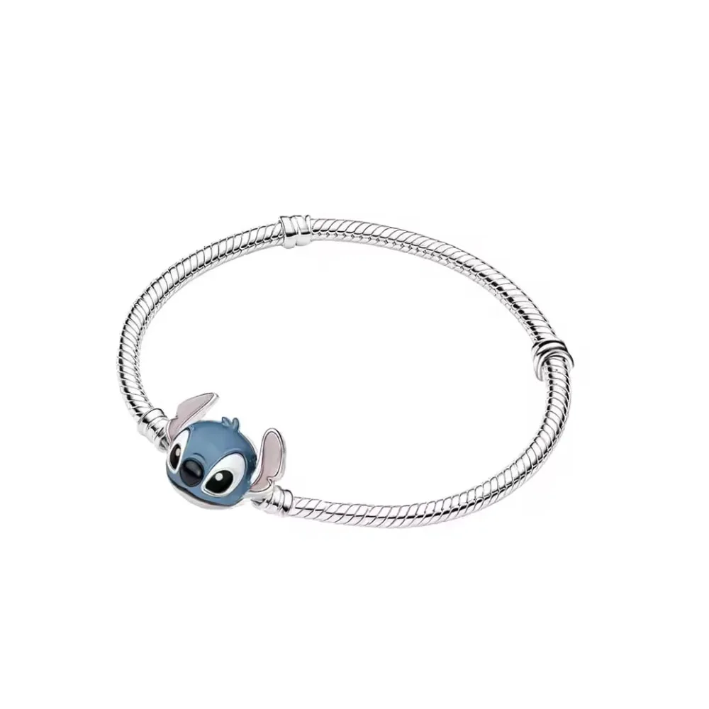 Hot Sales 925 Silver Cute Cartoon Duck Bear Fox Buckle Bracelet for Girls' Birthday, Festival Fashion Luxury Charm Jewelry Gifts view 4