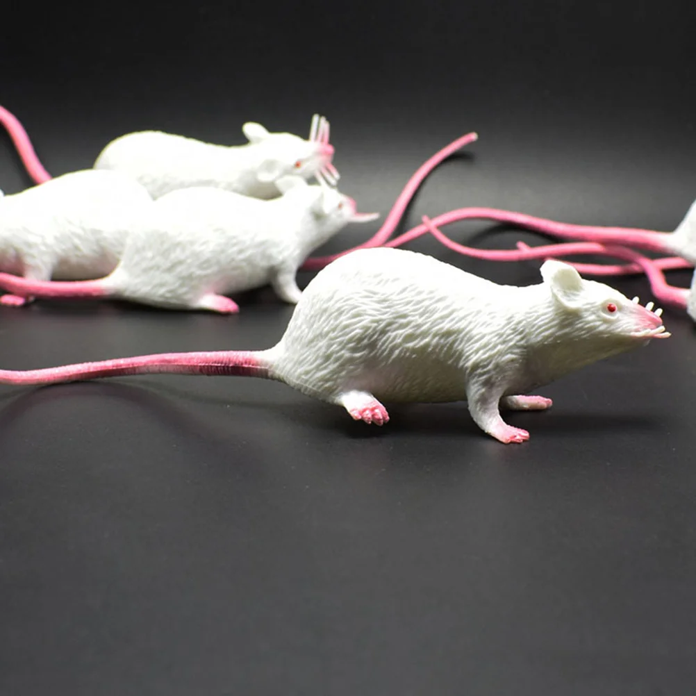 2 Pcs Prank Game Prop Simulation Mice Halloween Little Mouse Lifelike Toy Spooky Rat