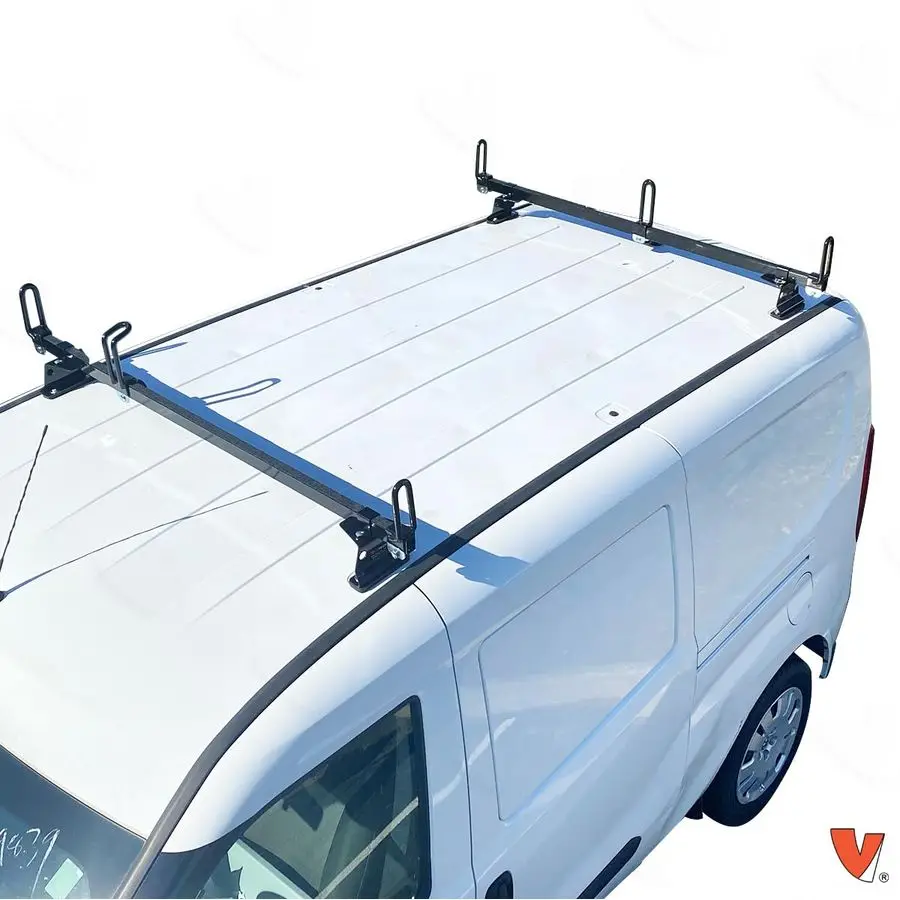 GFY Heavy Duty 2 Bar Ladder Roof Rack Compatible with Ram ProMaster City Van Black