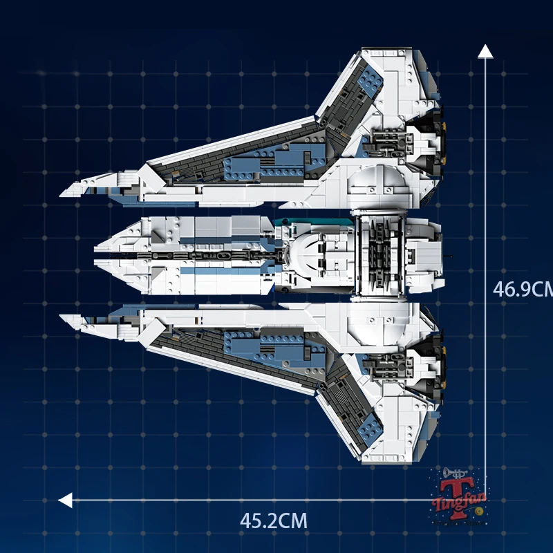 2948PCS Modello di Caccia Mattoni da Costruzione MOC MOC-188327 Corazzata Veicolo Spaziale Blocchi Kit Aldult Collezione Giocattoli Regalo di Halloween