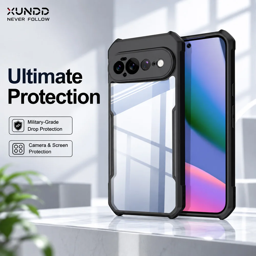 XUNDD For Google Pixel 11 Pro XL Case Shockproof Airbag Transparent Clear Cover Anti-Yellowing Camera Protection Phone Shell