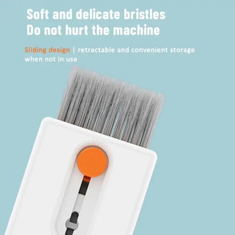 Multifunctional Computer Keyboard Cleaner Brush Kit Earphone Cleaning Pen Phone Screen Cleaner Keycap Puller Kit Cleaning Tools