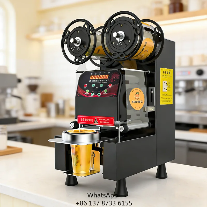 Desktop Cup Sealing Machine For Cafe Bubble Tea & Juice Drinks