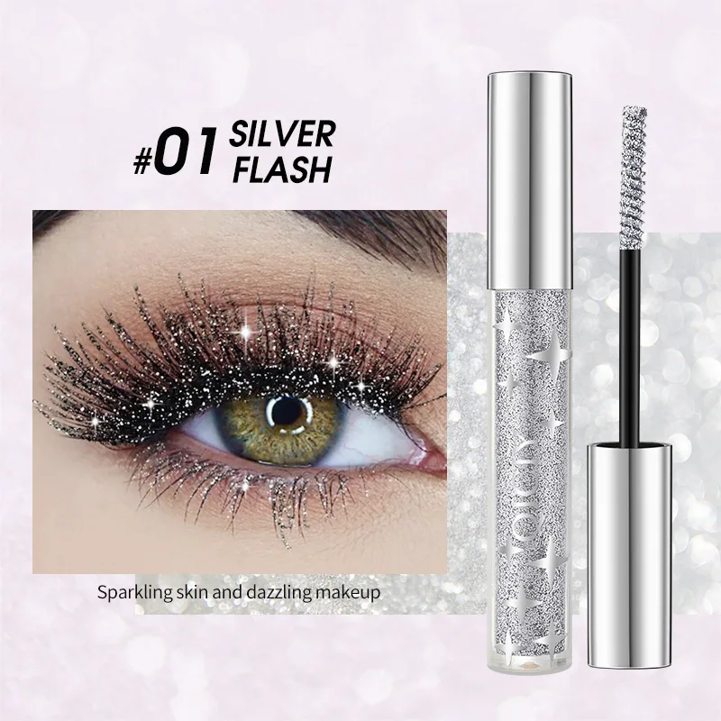 QICIY 3 Color with Flash Mascara Volumizing Long and Curling Waterproof Mascara Makeup